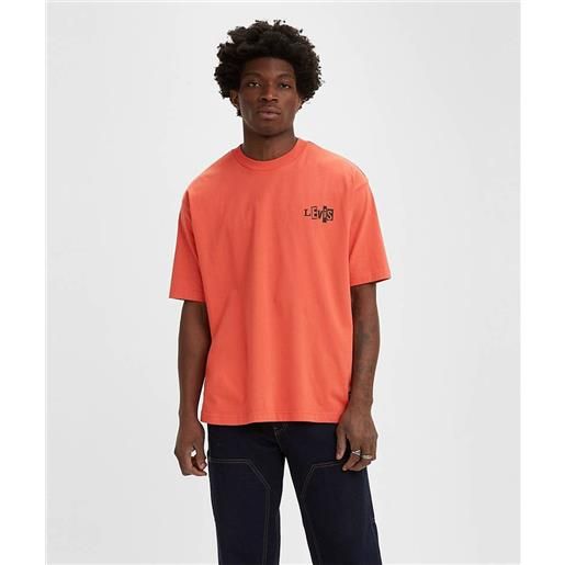 LEVI'S ® levi's® t-shirt stampata squadrata da skater arancione uomo