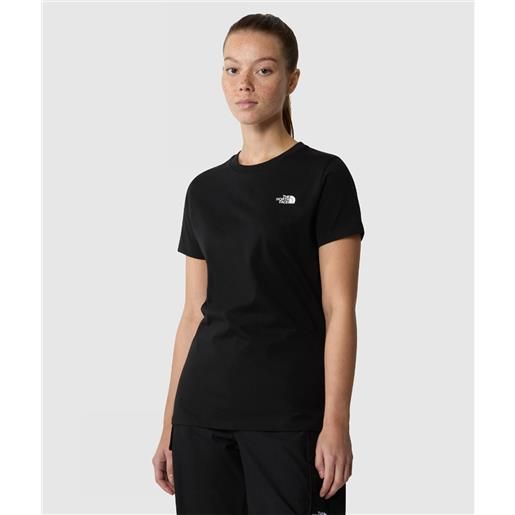 The north face t-shirt simple dome nera donna