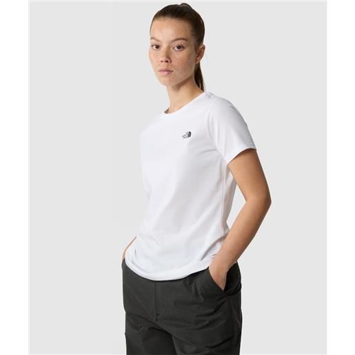 The north face t-shirt simple dome bianca donna