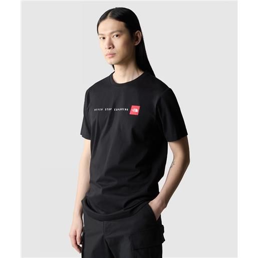 The north face t-shirt never stop wearing nera uomo