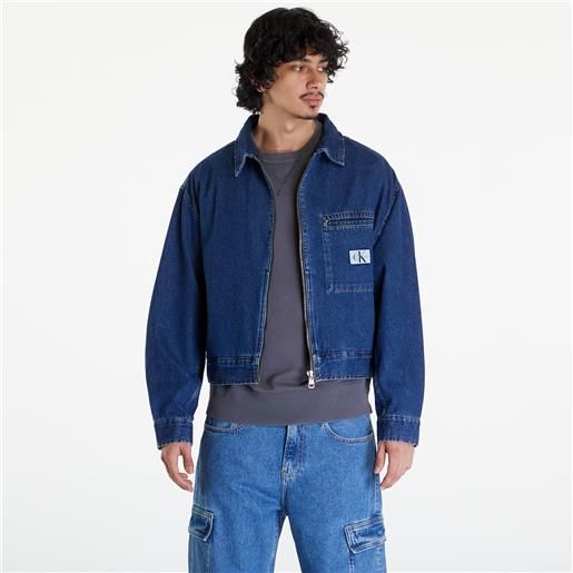 Calvin Klein jeans denim relaxed zip up jacket denim