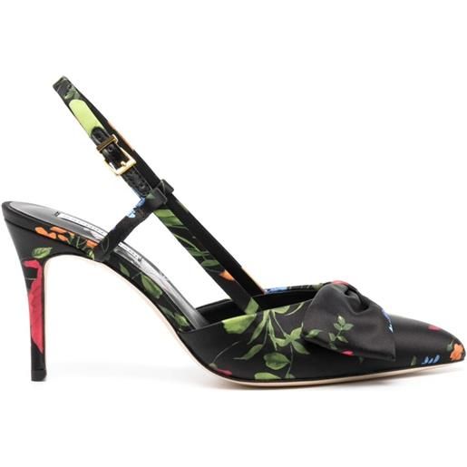 Sachin & Babi pumps a fiori lenox 90mm - nero