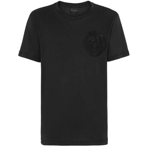 Billionaire t-shirt con ricamo - nero