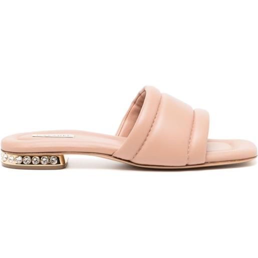 Casadei sandali slides trapuntati - rosa