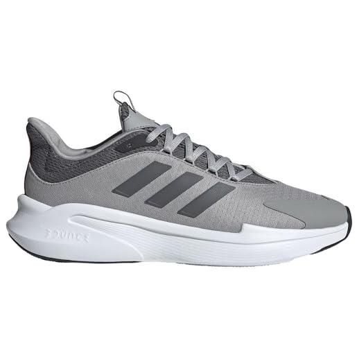 adidas alphaedge +, sneakers uomo, mgh solid grigio grigio five better scarlet, 48 eu