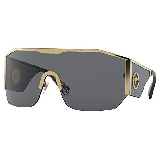 Versace 0ve2220 occhiali, gold/dark grey, 41/14/125 uomo