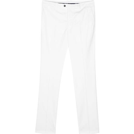 Drumohr pantaloni affusolati con pieghe - bianco
