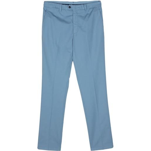 Drumohr pantaloni affusolati con pieghe - blu