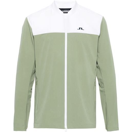 J.Lindeberg giacca jeff hybrid con design color-block - verde