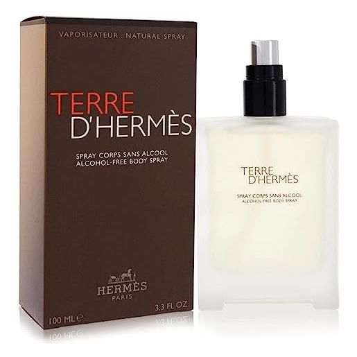 Hermès hermes paris terre d'hermes spray corporal sin alcohol 100ml