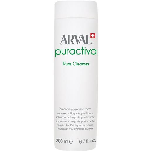 Arval pure cleanser 200ml gel detergente viso, gel detergente viso