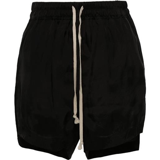 Rick Owens shorts con cavallo basso boxers - nero
