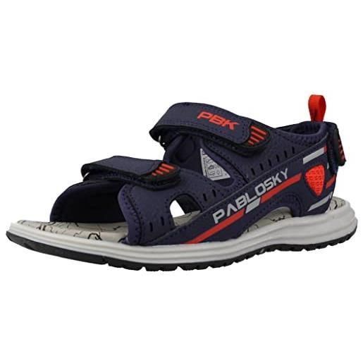 Pablosky 973620, sport sandal, blu navy, 37 eu