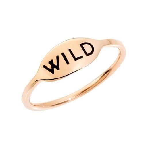 DODO anello ovale wild in oro rosa 9kt
