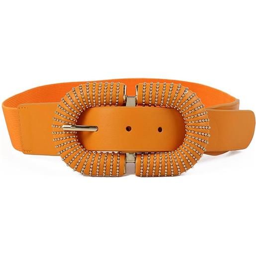 Karila cintura elastica arancione e oro con fibbia paride