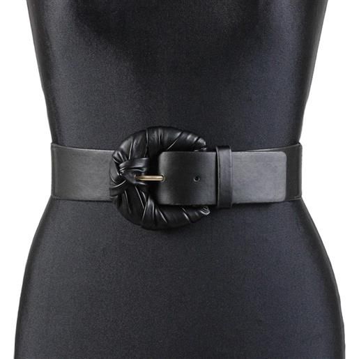 Karila cintura con fibbia arricciata elastica nera daniela