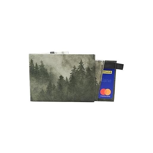 Paprcuts portafoglio rfid pro, con protezione rfid per 12 carte, banconote e monete, con anello portachiavi, impermeabile e resistente agli strappi, foggy morning 2.0. , 11 x 8,2 x 0,7 cm, rfid
