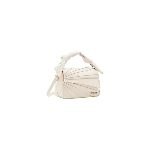 Desigual bag_machina phuket mini, accessori in poliuretano donna, bianco