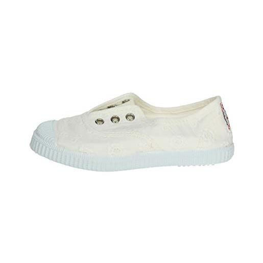 Cienta 70998-05 34/42 bianco scarpe bambina elastico tessuto sciangallo profumata 34