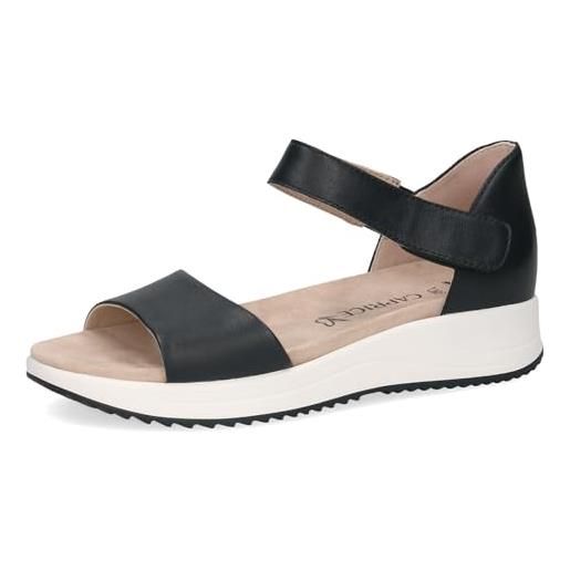 CUSHIONAIRE Sandalo Suzy Intrecciato In Pelle Vegana Con Memory Foam, Nero, 38 EU, Ampia Larghezza