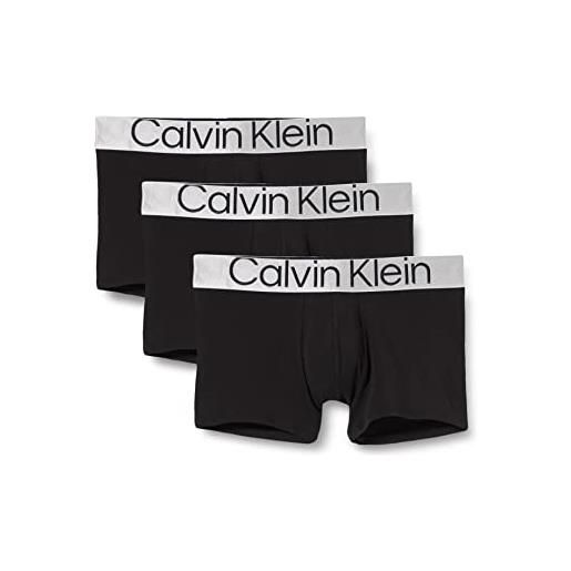 Calvin Klein Jeans calvin klein trunk bóxer, nero 3130a, s, uomo