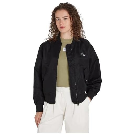 Calvin Klein Jeans ul bomber jacket j20j223034 giacche in tessuto, nero (ck black), xl donna
