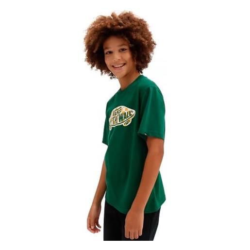 Vans maglietta logo fill boys, verde, 14 anni