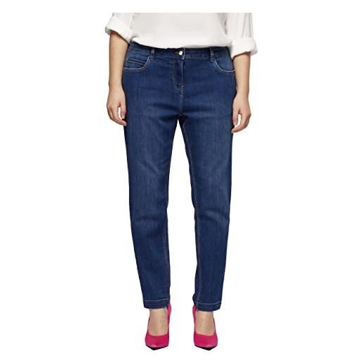 FIORELLA RUBINO: jeans slim girlfit modello zaffiro blu. 45 stagione primavera estate 2023. 