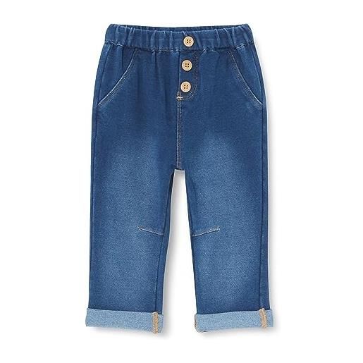 Chicco, pantaloni effetto denim, bimbo 0-24, blu, 6 mesi