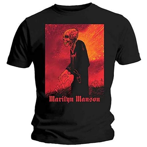 Rock Off marilyn manson the mad monk ufficiale uomo maglietta unisex (x-large)