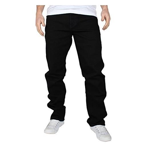 Wrangler texas, jeans uomo, nero (black overdye), 35w / 30l