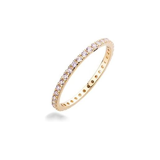 Sakrami anello veretta camille in oro e zirconi bianchi (10)