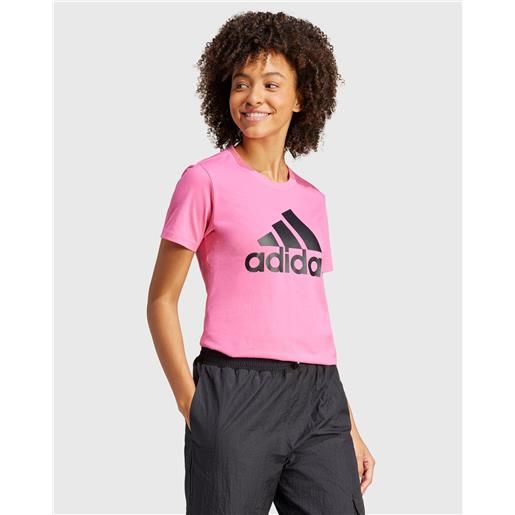 Adidas t-shirt loungewear essentials logo rosa donna