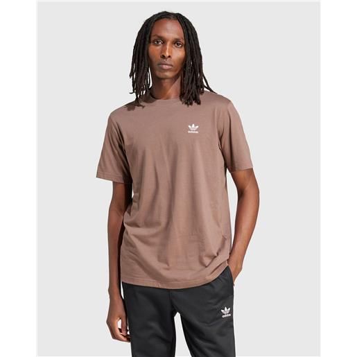 Adidas Originals t-shirt trefoil essentials marrone uomo