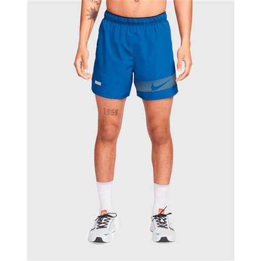 Nike challenger flash shorts da running dri-fit 13 cm blu uomo