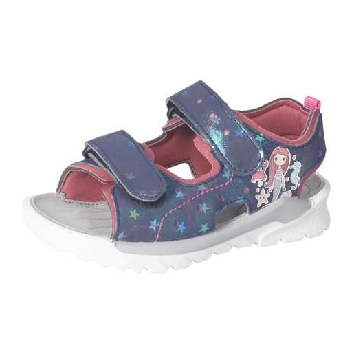 RICOSTA sandali per ragazze e ragazzi surf, scarpe estive per bambini, larghezza: medio, lavabili, rosso cobalto 351, 34 eu
