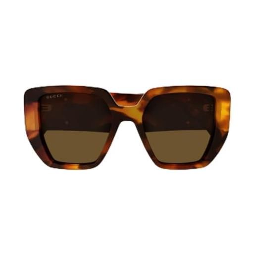 Gucci occhiali da sole gg0956s-007 havana