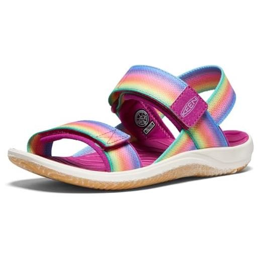 KEEN elle backstrap, sandali con chiusura sul retro, rainbow/festival fuchsia, 36 eu