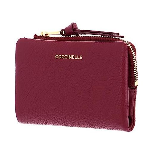 Coccinelle softy wallet grained leather garnet red