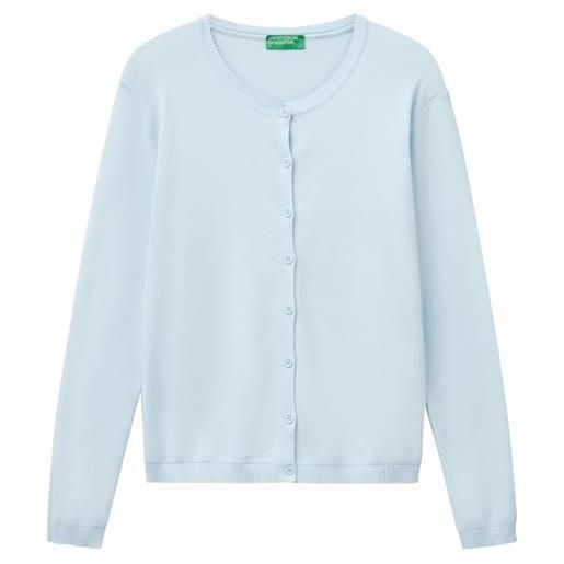 United Colors of Benetton maglia coreana m/l 1091d5558, maglione cardigan donna, rosso magenta 12e, xxs