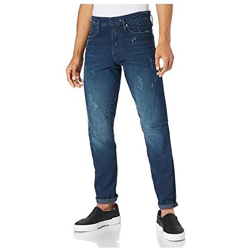 G-STAR RAW men's scutar 3d tapered jeans, blu (worn in taint destroyed d17711-9657-c270), 34w / 36l