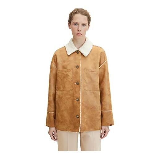TOM TAILOR le signore cappotto sherling 1032510, 27841 - soft light camel, l