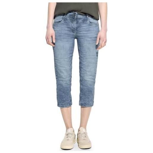 Cecil b377183 jeans a 3/4, authentic usato, 26w x 22l donna