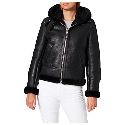 Schott nyc lcw1257h, giacca di pelle donna, nero (nero), xs