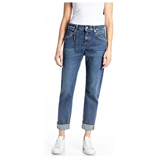 Replay marty jeans, 009 blu medio, 25w x 28l donna