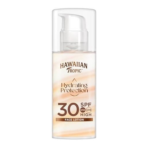 Hawaiian tropic silk hydration sun protection air soft face, lozione solare viso, spf30 - 50 ml