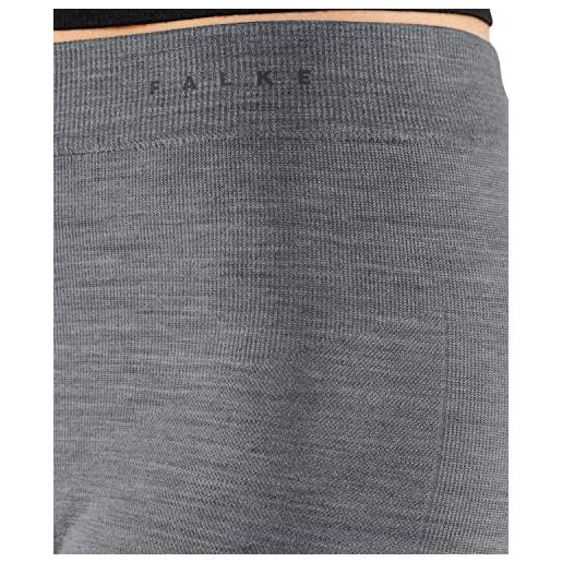 Falke wool-tech light 3/4 w ti lana filo funzionale asciugatura rapida 1 pezzo, calzamaglia donna, grigio (grey-heather 3757), xs