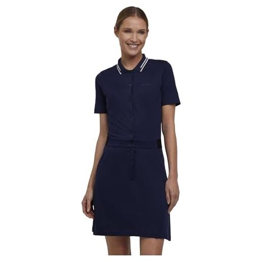 Falke golf dress w dr cotone filo funzionale asciugatura rapida 1 pezzo, vestito donna, blu (space blue 6116), m