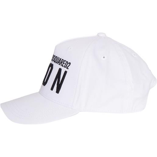 D-Squared2 berretto bianco con logo