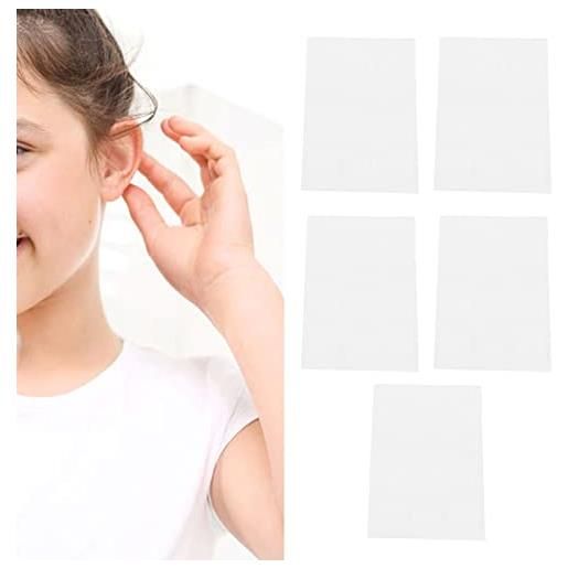 FOLOSAFENAR 30pcs correttore dell'orecchio, adesivo cosmetico in silicone trasparente con aspetto naturale, strumento invisibile morbido indolore per la correzione dell'orecchio con design semplice, per adulti ba